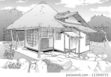 Manga style pen drawing illustration Japanese style _ appearance Manga style pen drawing illustration Japanese style _ appearance 111949715
