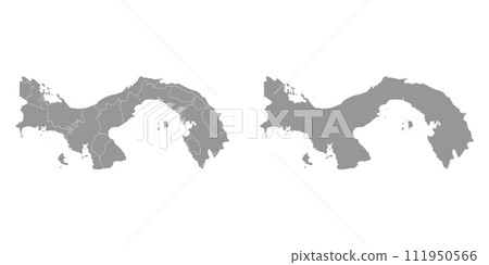 Panama map with administrative divisions. Vector illustration. Panama map with administrative divisions. Vector illustration. 111950566