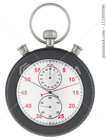 Car wheel as stopwatch, 3D rendering 111950590
