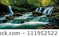 The natural wonder of cascading waterfalls, tranquil streams, 111952522