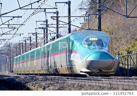 東北新幹線 那須鹽原-新白川 JR東日本 E5系列 U41編組（仙台） 隼鳥山彥 111952765