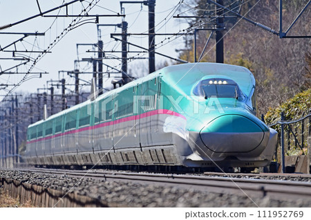 東北新幹線 那須鹽原-新白川 JR東日本 E5系列 U1編組（仙台） 隼鳥山彥 111952769