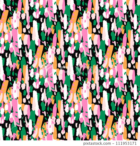 Artistic brush stroke painted seamless pattern design. Hand drawn vector texture for fabric, textile, digital papers. Artistic brush stroke painted seamless pattern design. Hand drawn vector texture for fabric, textile, digital papers. 111953171