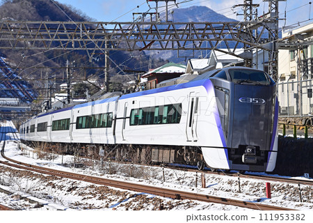 中央本線鹽津上野原JR東E353系列S101編隊（松本）梓海治 111953382
