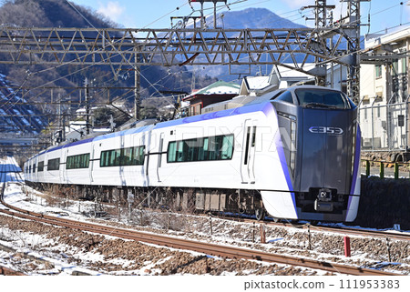 中央本線鹽津上野原JR東E353系列S107編隊(松本)梓海治 中央本線鹽津上野原JR東E353系列S107編隊(松本)梓海治 111953383