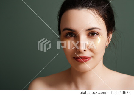 Portrait of a cute beauty girl with translucent 111953624