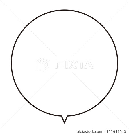 Illustration of a round balloon 111954640
