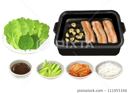Samgyeopsal Korean food 111955168