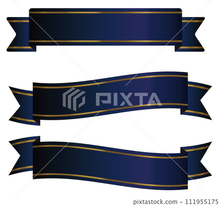 simple blue shiny ribbon 111955175