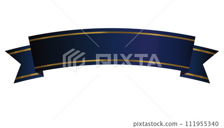 simple blue shiny ribbon 111955340