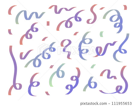 派對五彩紙屑素材插畫 派對五彩紙屑素材插畫 111955653