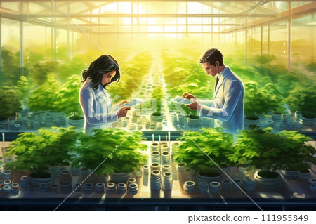 Organic laboratory testing for plant quality. Agricultural innovation in plant breeding 111955849