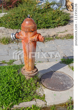 Rusty Fire Hydrant 111956136