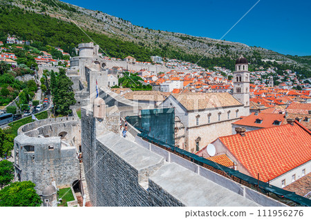 Townscape of Dubrovnik from the City Walls 111956276