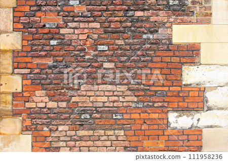 Castle brick wall 111958236