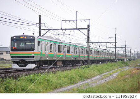 Takasaki Line Gyoda-Kumagaya JR East E231 series 1000 series U37 formation (Oyama) 111958627