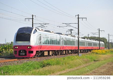Joban Line Hatori-Iwama JR East E653 series K305 formation (Katsuta) Fresh Hitachi Joban Line Hatori-Iwama JR East E653 series K305 formation (Katsuta) Fresh Hitachi 111959286
