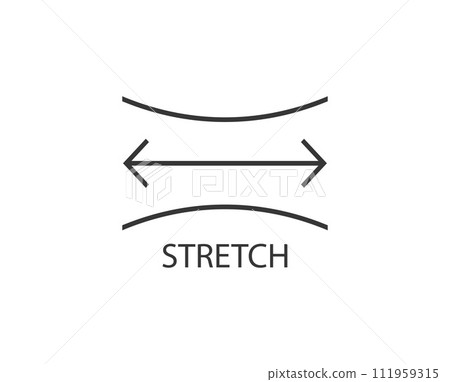 Stretch, fabric, textile icon. Vector illustration. 111959315