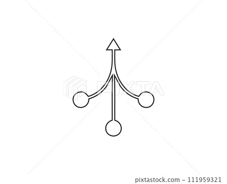 Centralized, consolidation icon. Vector illustration. Centralized, consolidation icon. Vector illustration. 111959321