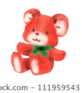 紅熊毛絨玩具 111959543