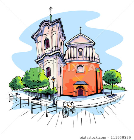 Church of Sacred Heart of Jesus in Poznan, Poland 111959559