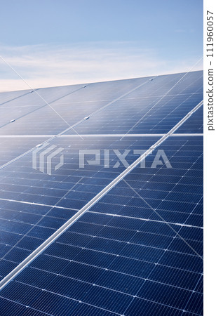Photovoltaic modules on a sunny day, selective focus. Photovoltaic modules on a sunny day, selective focus. 111960057