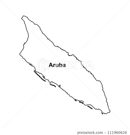 Aruba map icon Aruba map icon 111960626