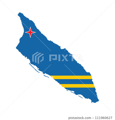 Aruba map icon Aruba map icon 111960627