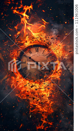 clock and fire clock and fire 111961006