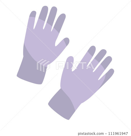 Gardening gloves color vector illustration 111961947