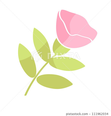 pink head of flower color vector illustration pink head of flower color vector illustration 111962034