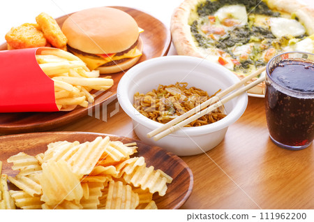 很多不健康的垃圾食物 很多不健康的垃圾食物 111962200