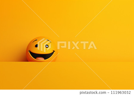 A smile face emoji happy and full of joy A smile face emoji happy and full of joy 111963032