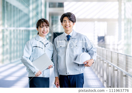 Men and women business factory 111963776