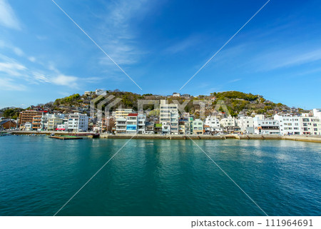 廣島縣尾道市 從海上看到的尾道市風景 111964691