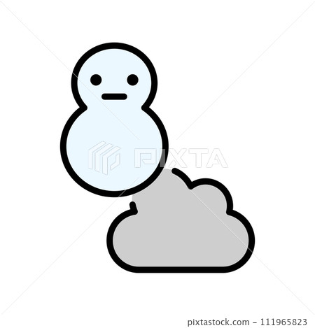 可編輯的天氣圖標 可編輯的天氣圖標 111965823