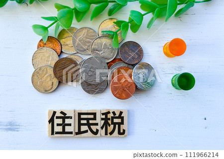 resident tax and money 111966214