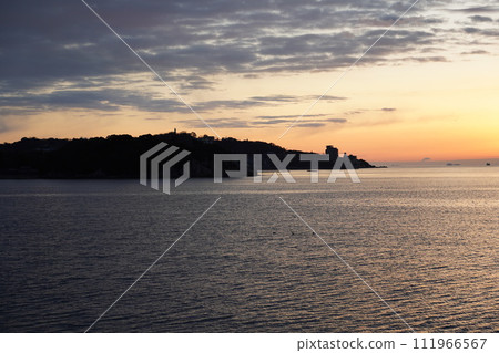 Morning view around sunrise, Ako City, Hyogo Prefecture Morning view around sunrise, Ako City, Hyogo Prefecture 111966567