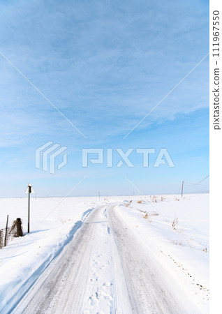 Snowy road to the silver world Snowy road to the silver world 111967550