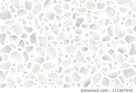 水磨石大理石白色水彩背景 111967656