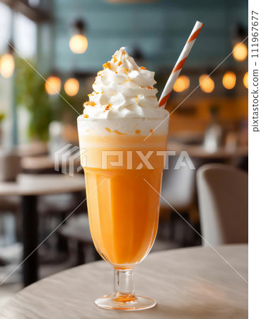 Mango Orange Shake Smoothie Photogenic Cafe Drink Mango Orange Shake Smoothie Photogenic Cafe Drink 111967677