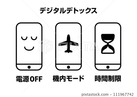 Digital detox appeal icon Digital detox appeal icon 111967742