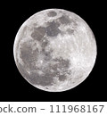A night when the full snow moon shines white like snow 111968167