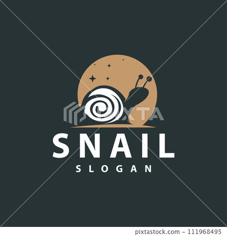 Snail logo design silhouette slow nature animal illustration simple vector snail product brand inspiration Snail logo design silhouette slow nature animal illustration simple vector snail product brand inspiration 111968495
