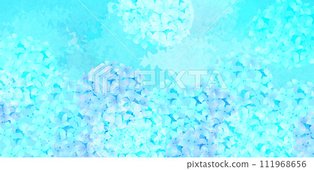 Hydrangea rainy season flower background 111968656