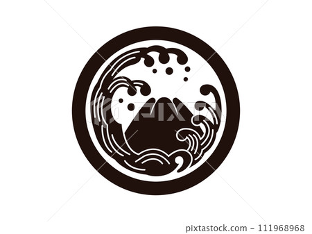 Mt.Fuji in the waves 111968968