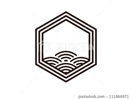 Qinghai wave in hexagon 111968971