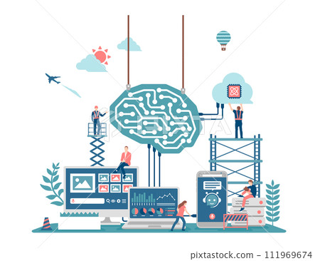 Generative AI (Generative AI) Vector Illustration Generative AI (Generative AI) Vector Illustration 111969674