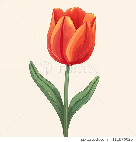 卡通郁金香插画素材 111970029