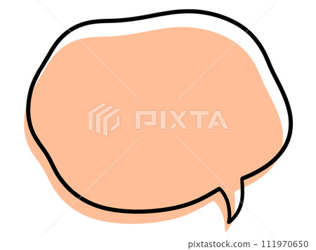 插畫素材/簡單模糊的語音氣泡/Peach Fuzz 插畫素材/簡單模糊的語音氣泡/Peach Fuzz 111970650